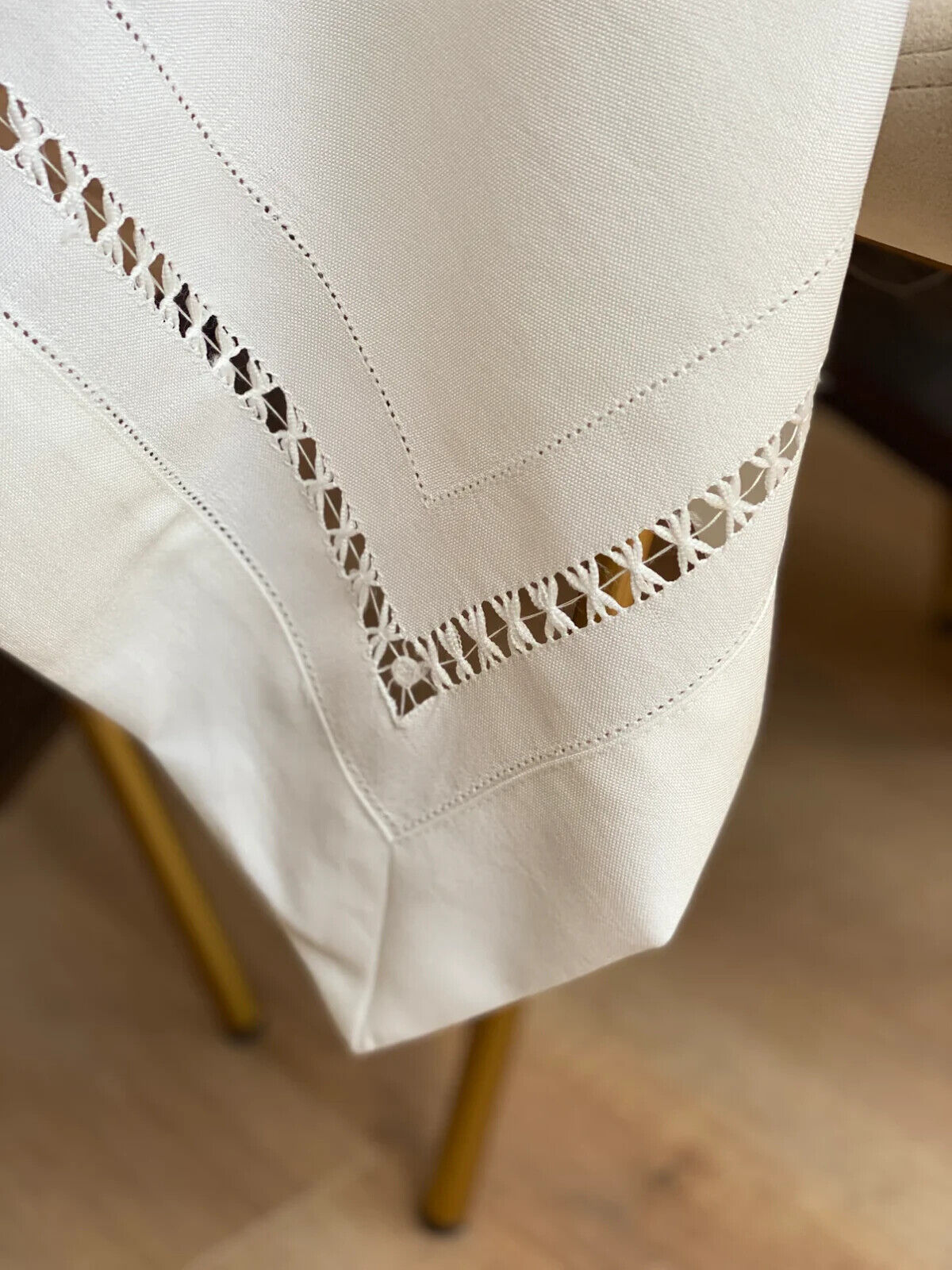 Cutwork White Tablecloth - Large